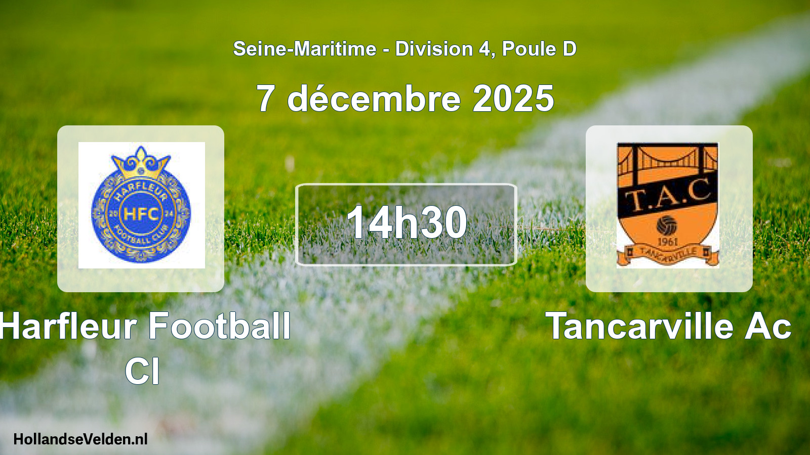 Geplande wedstrijd: Harfleur Football Cl - Tancarville Ac (7 décembre 2025)