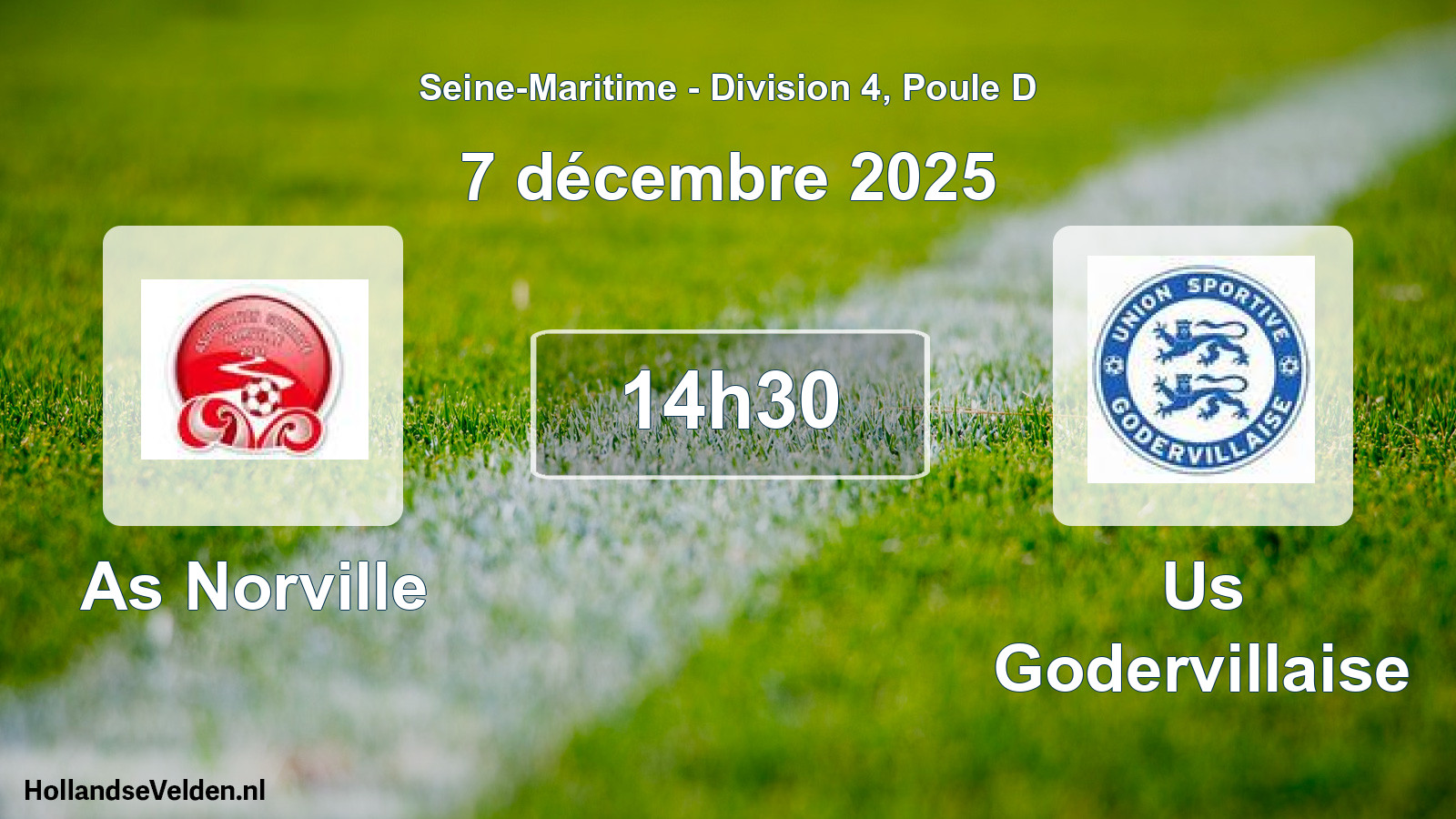 Geplande wedstrijd: As Norville - Us Godervillaise (7 décembre 2025)
