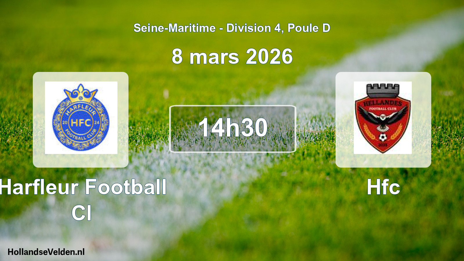 Geplande wedstrijd: Harfleur Football Cl - Hfc (8 mars 2026)