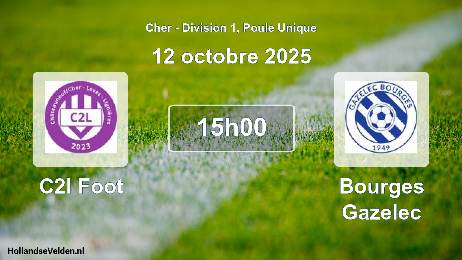 Geplande wedstrijd: C2l Foot - Bourges Gazelec (12 octobre 2025)