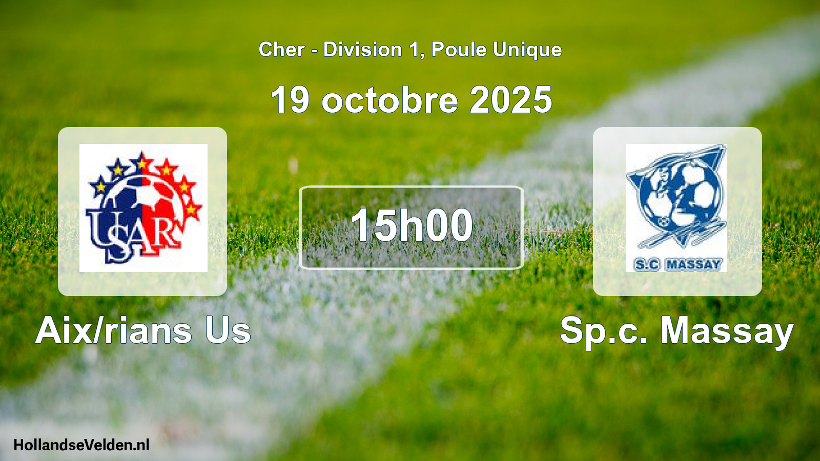 Scheduled Match: Aix/rians Us - Sp.c. Massay (19 October 2025)