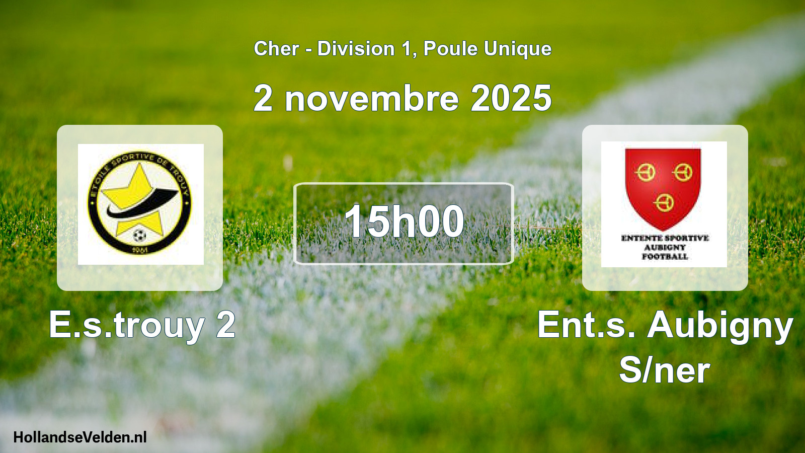 Scheduled Match: E.s.trouy 2 - Ent.s. Aubigny S/ner (2 November 2025)