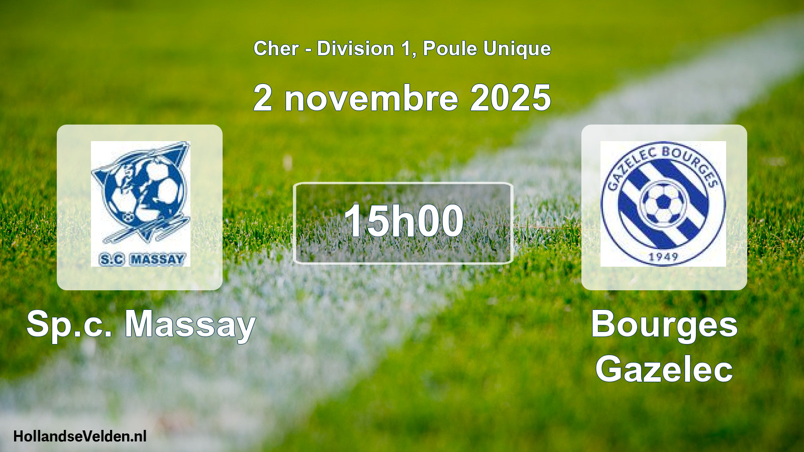 Geplande wedstrijd: Sp.c. Massay - Bourges Gazelec (2 november 2025)