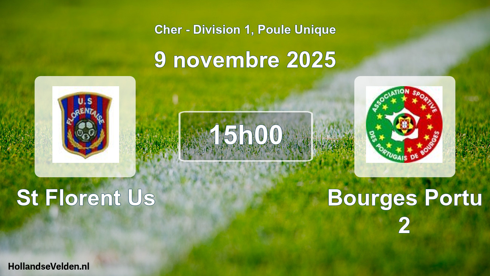 Scheduled Match: St Florent Us - Bourges Portu 2 (9 November 2025)