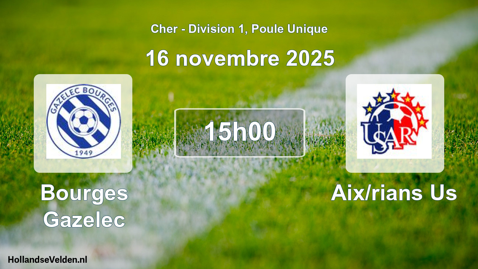 Scheduled Match: Bourges Gazelec - Aix/rians Us (16 November 2025)