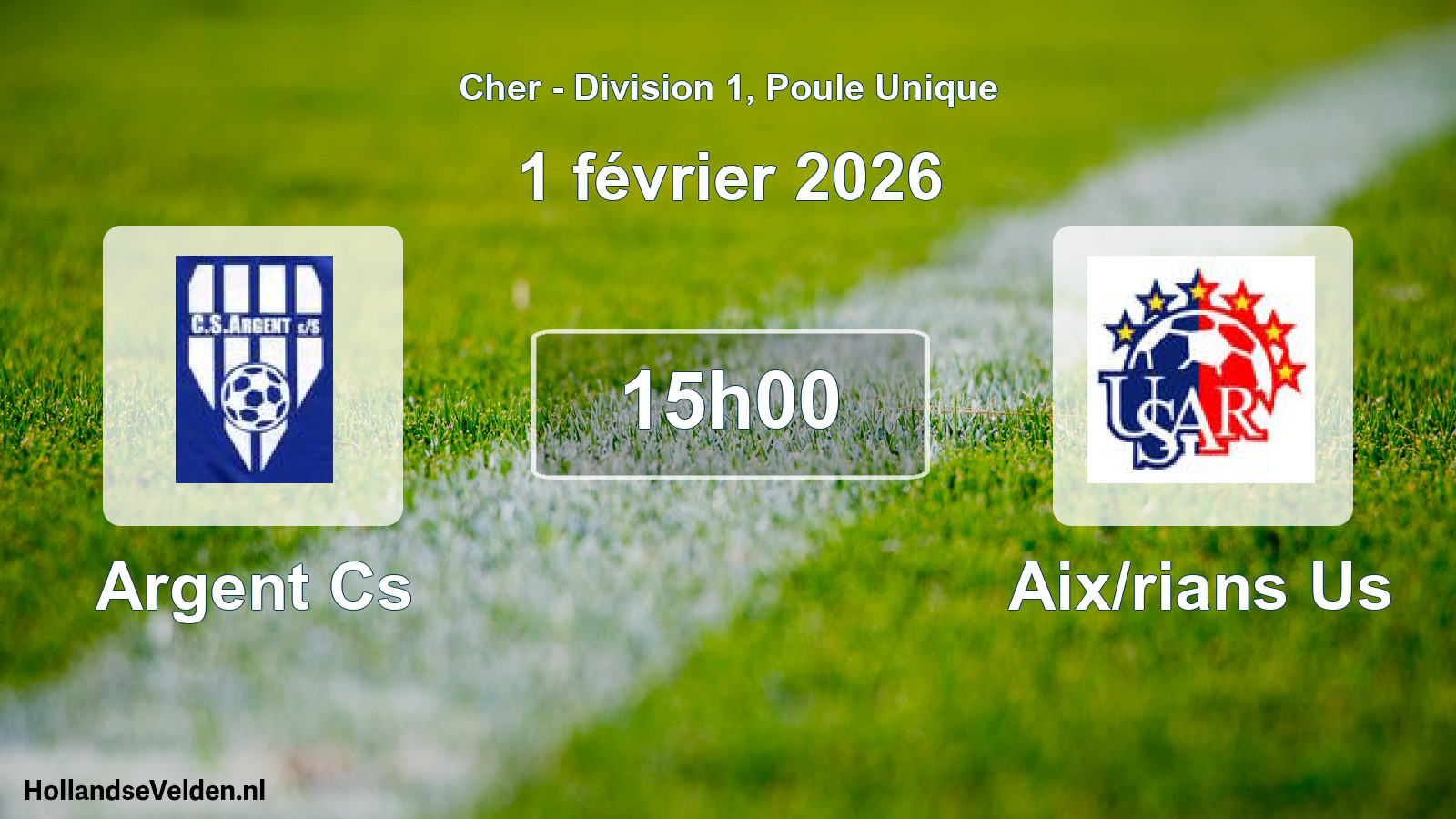 Scheduled Match: Argent Cs - Aix/rians Us (1 February 2026)