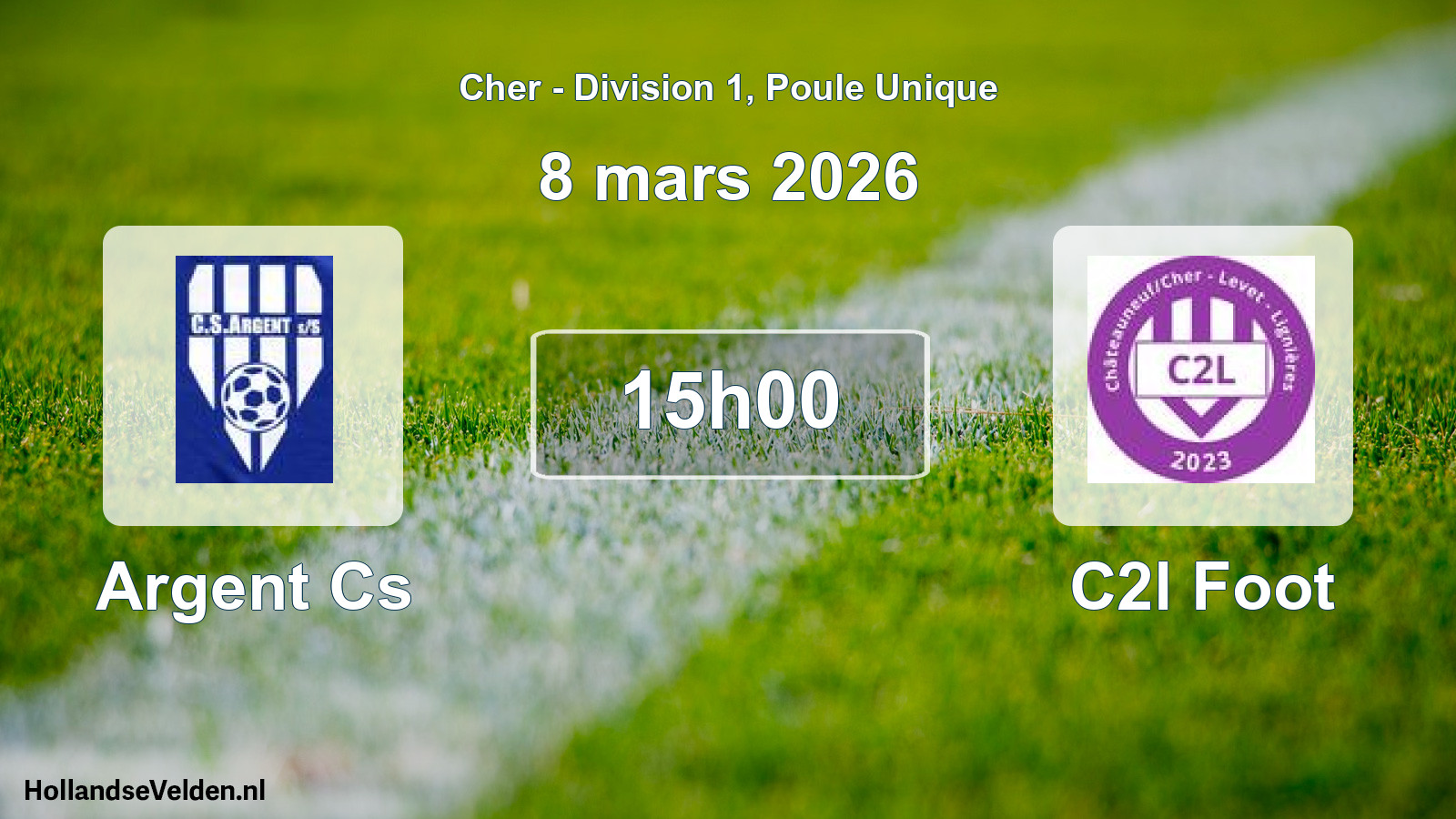 Scheduled Match: Argent Cs - C2l Foot (8 March 2026)