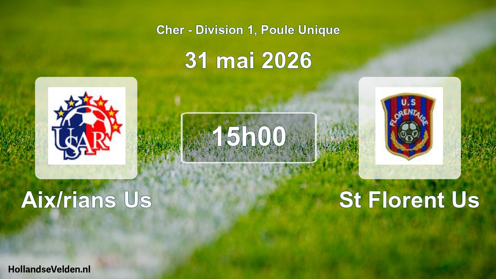 Scheduled Match: Aix/rians Us - St Florent Us (31 May 2026)