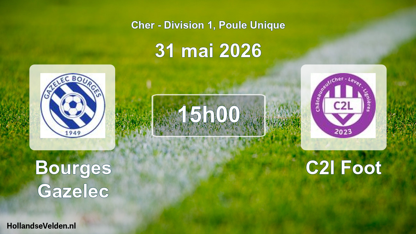 Geplande wedstrijd: Bourges Gazelec - C2l Foot (31 mai 2026)