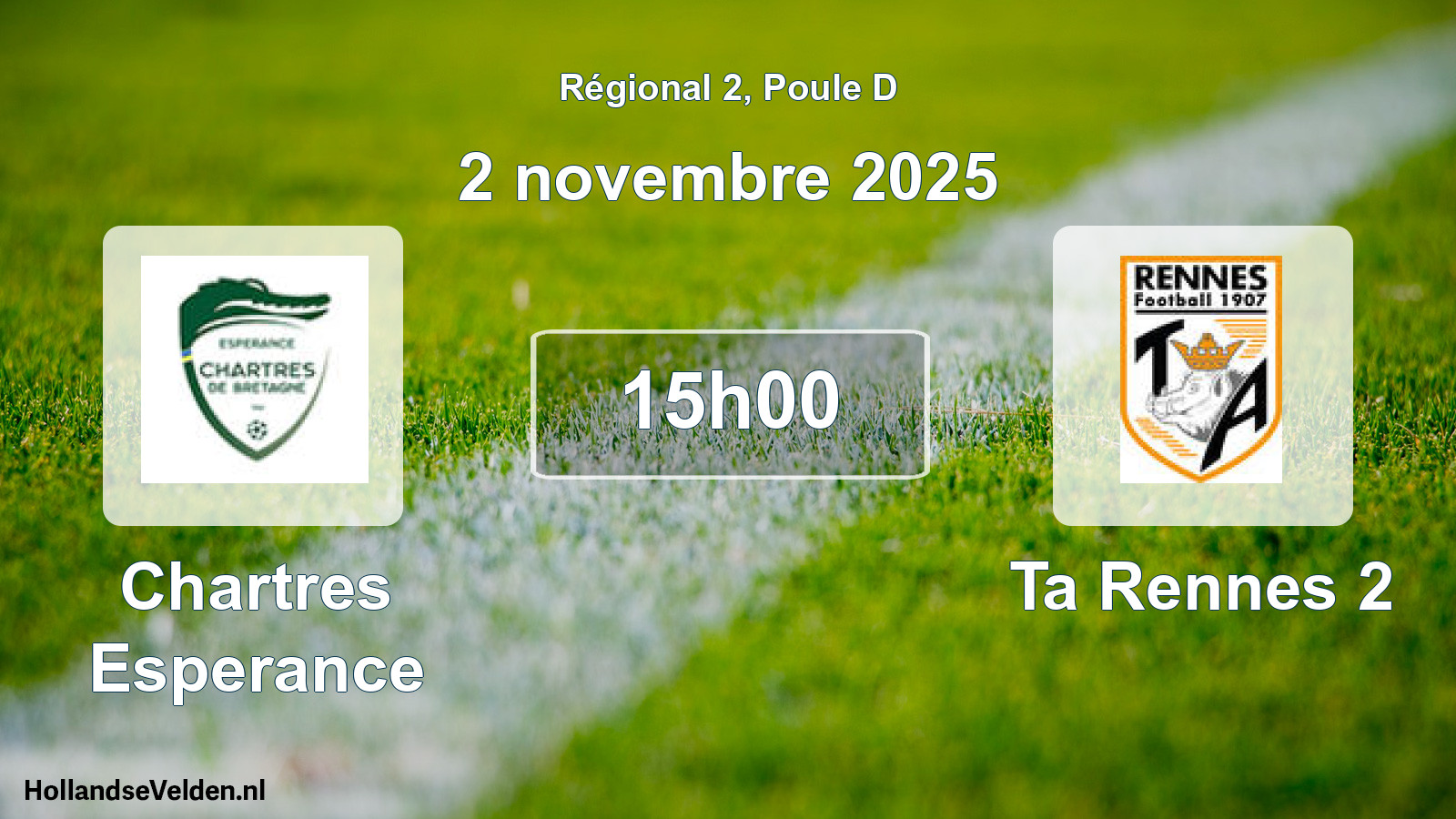 Scheduled Match: Chartres Esperance - Ta Rennes 2 (2 November 2025)