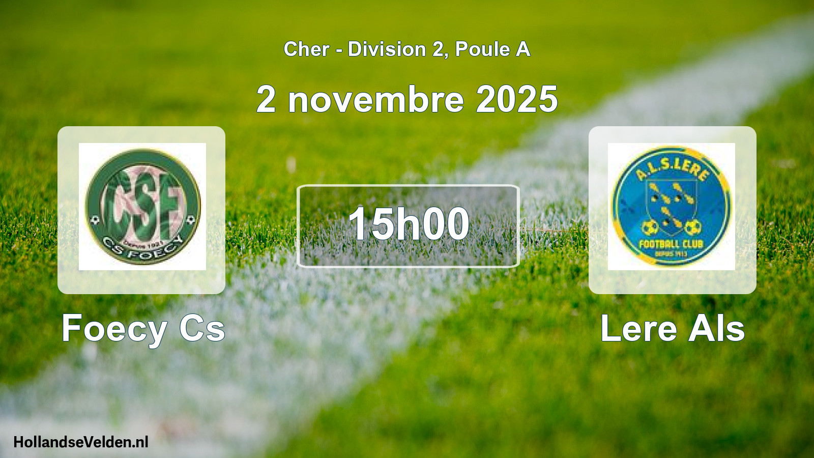 Scheduled Match: Foecy Cs - Lere Als (2 November 2025)