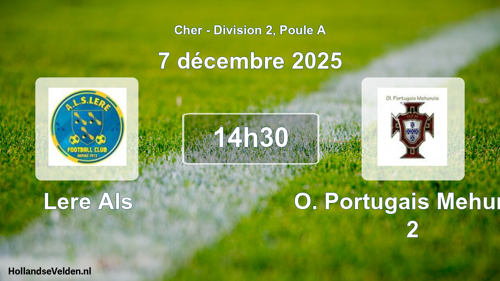 Geplande wedstrijd: Lere Als - O. Portugais Mehun S 2 (7 december 2025)