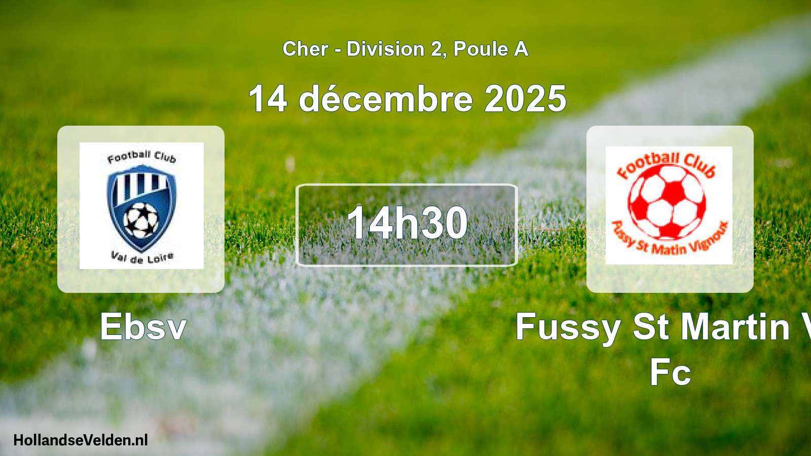 Scheduled Match: Ebsv - Fussy St Martin V Fc (14 December 2025)