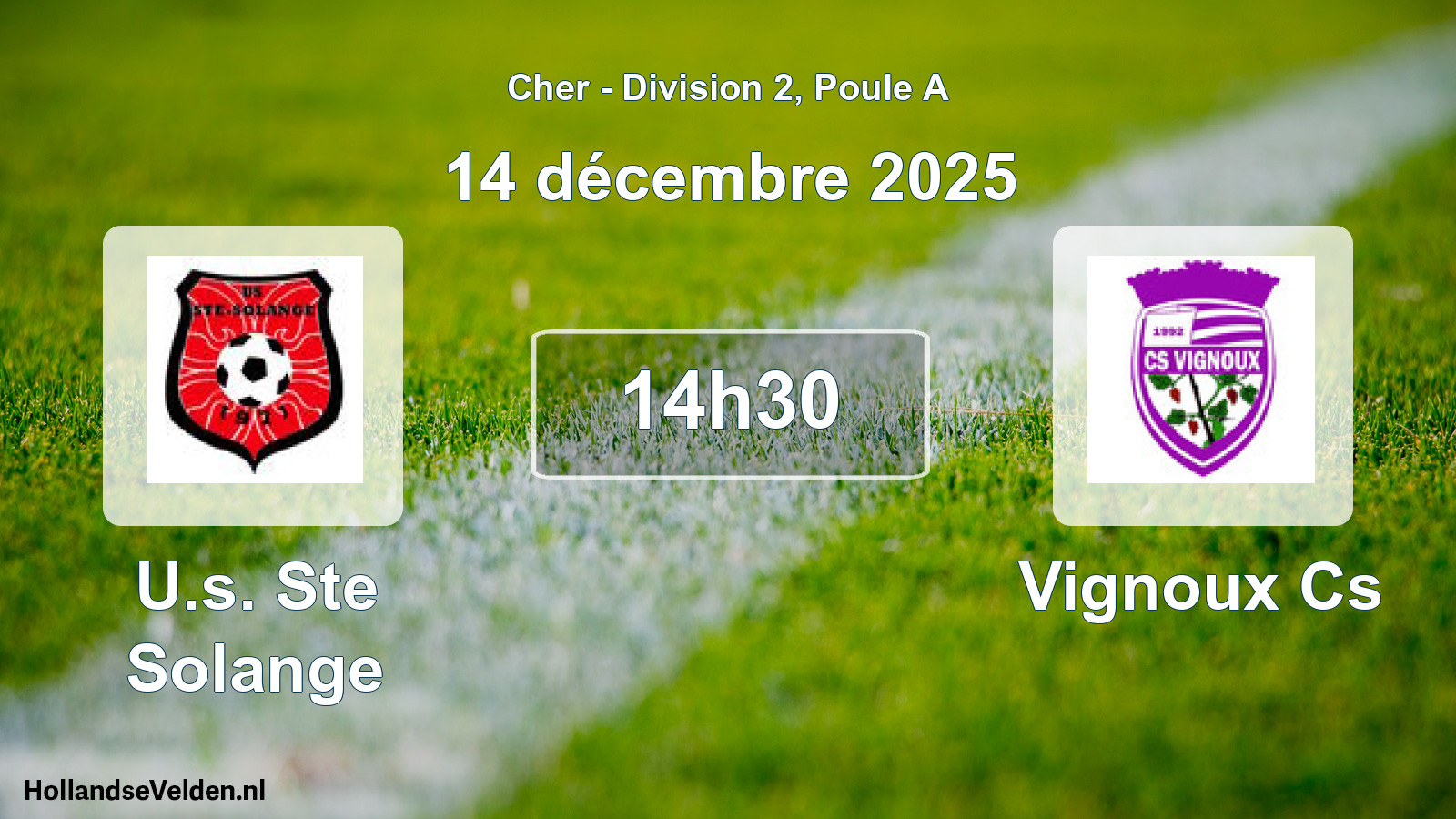 Geplande wedstrijd: U.s. Ste Solange - Vignoux Cs (14 december 2025)