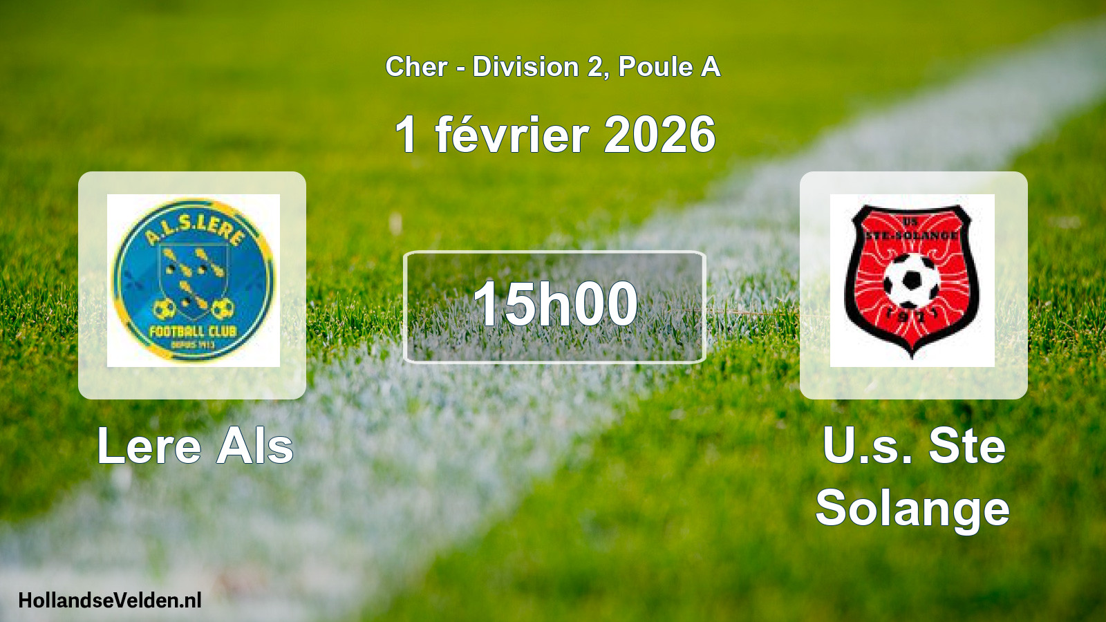 Scheduled Match: Lere Als - U.s. Ste Solange (1 February 2026)