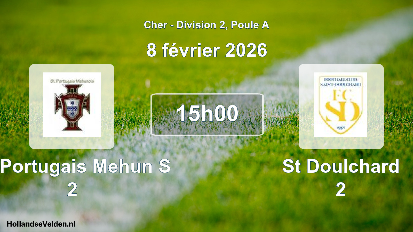 Geplande wedstrijd: O. Portugais Mehun S 2 - St Doulchard 2 (8 februari 2026)