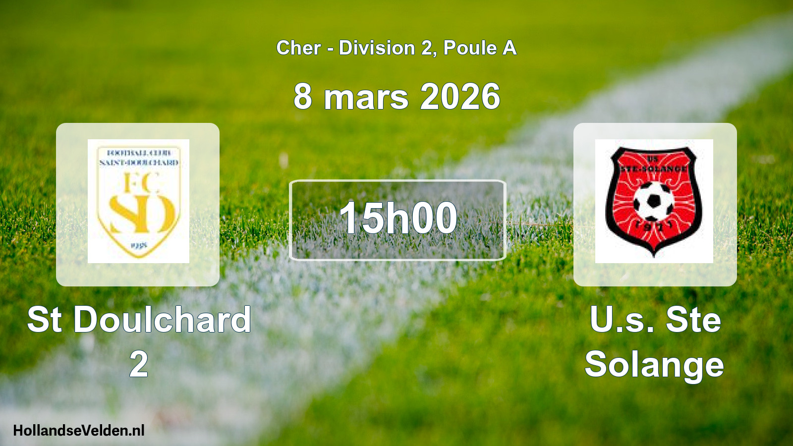 Geplande wedstrijd: St Doulchard 2 - U.s. Ste Solange (8 maart 2026)