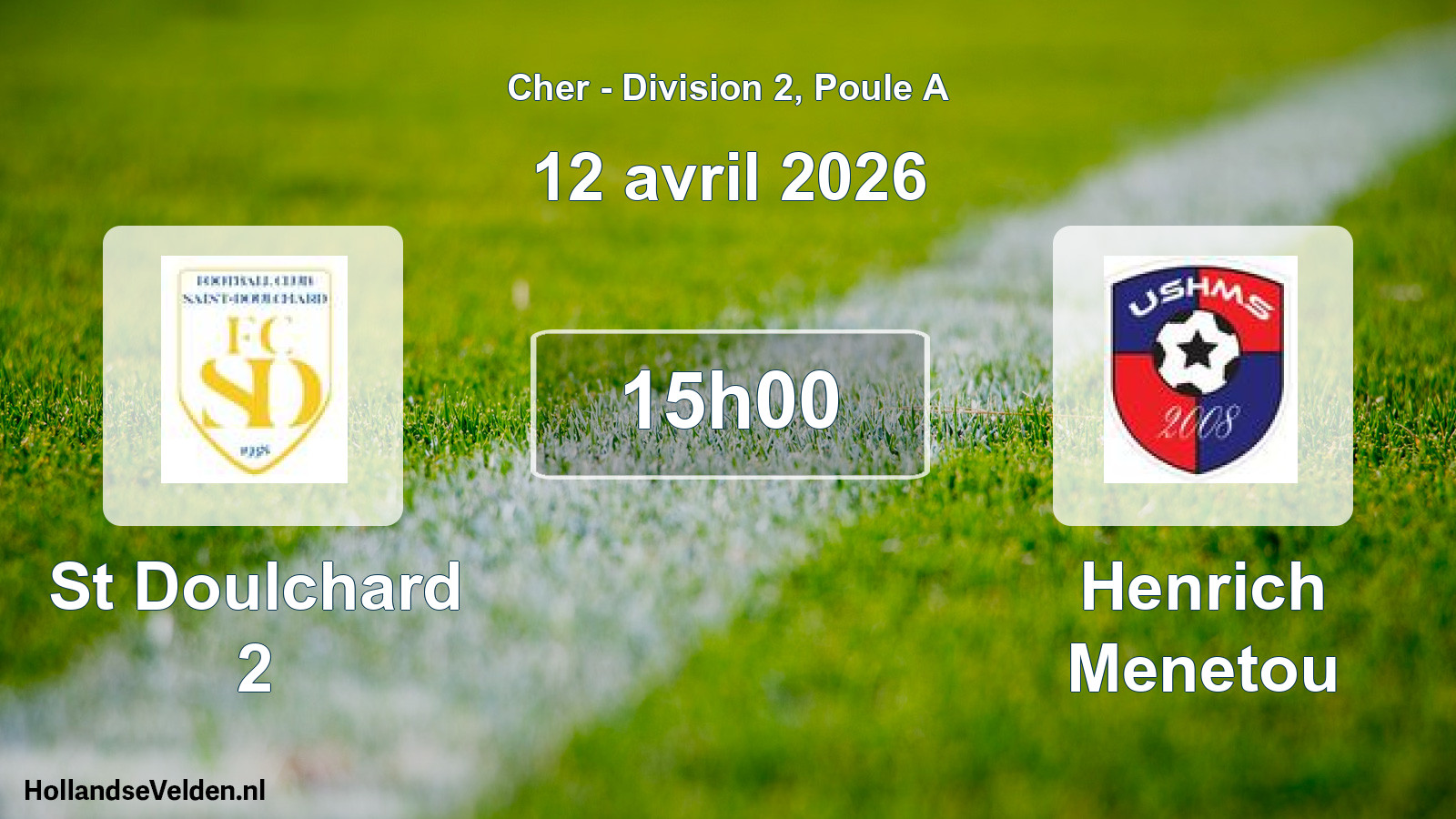 Geplande wedstrijd: St Doulchard 2 - Henrich Menetou (12 april 2026)