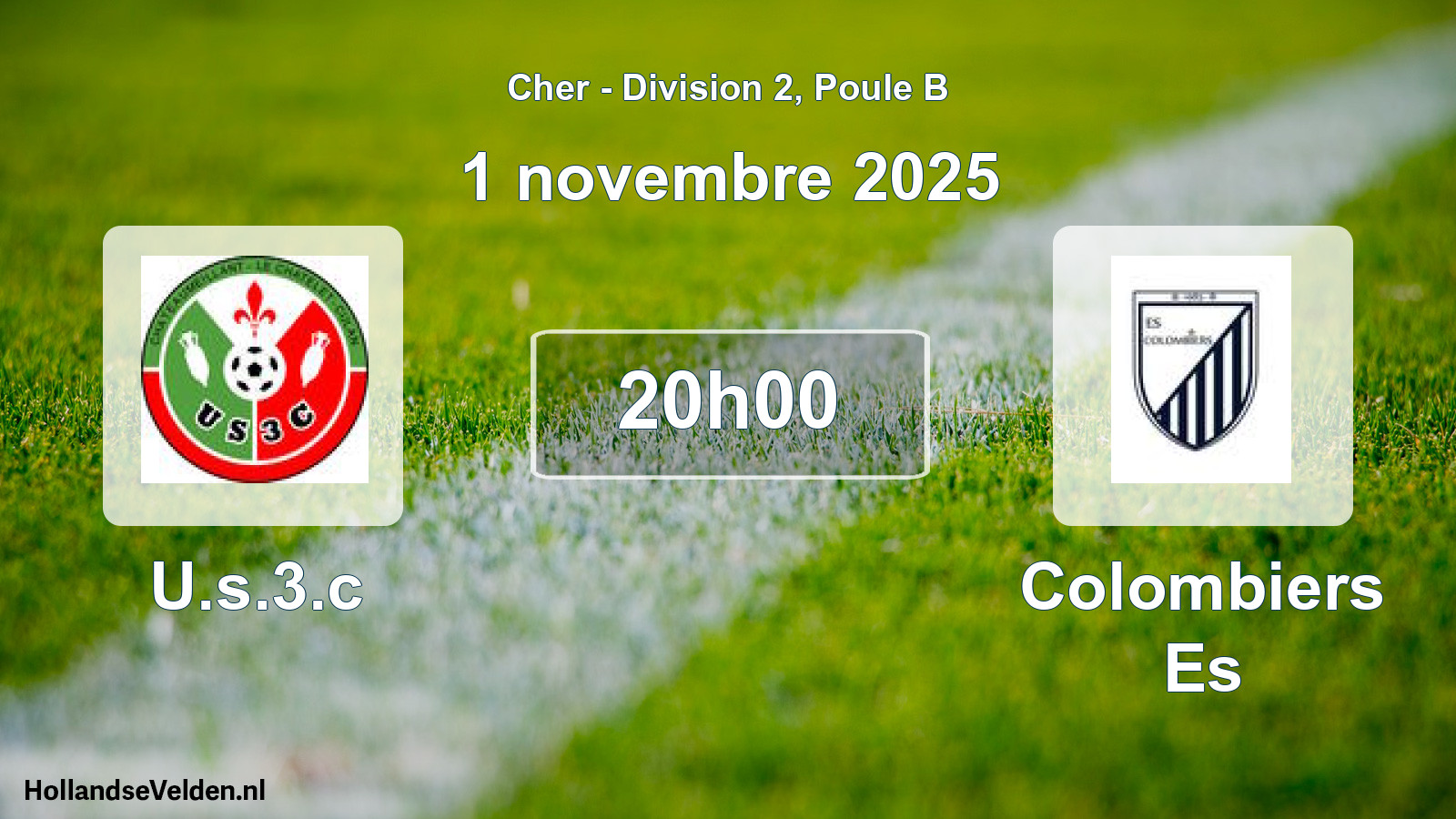 Geplande wedstrijd: U.s.3.c - Colombiers Es (1 november 2025)