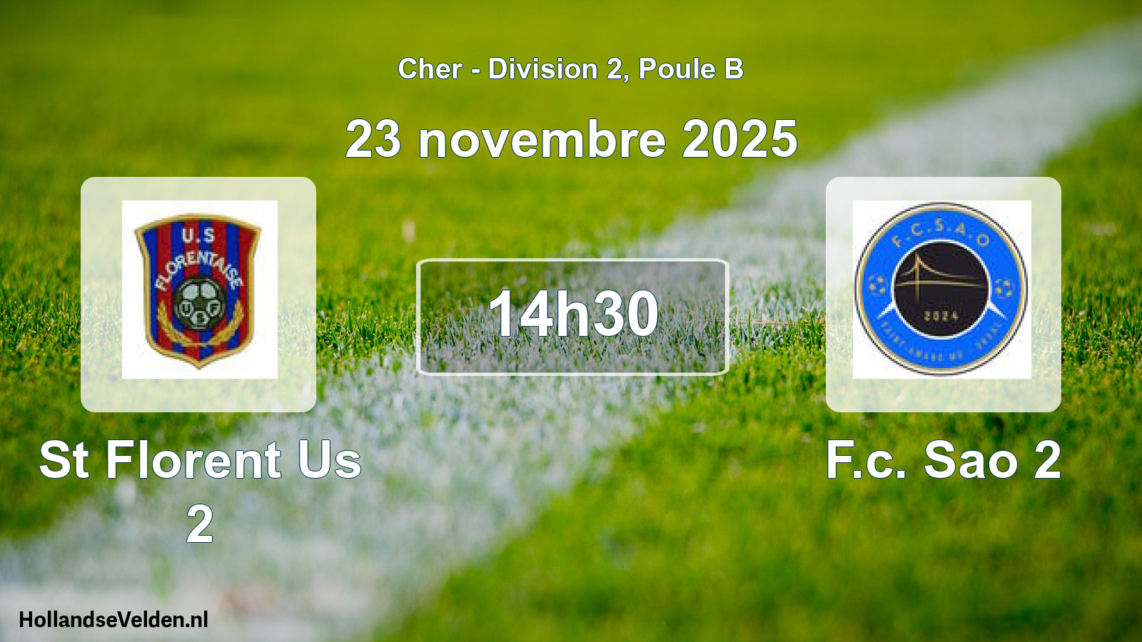 Scheduled Match: St Florent Us 2 - F.c. Sao 2 (23 November 2025)