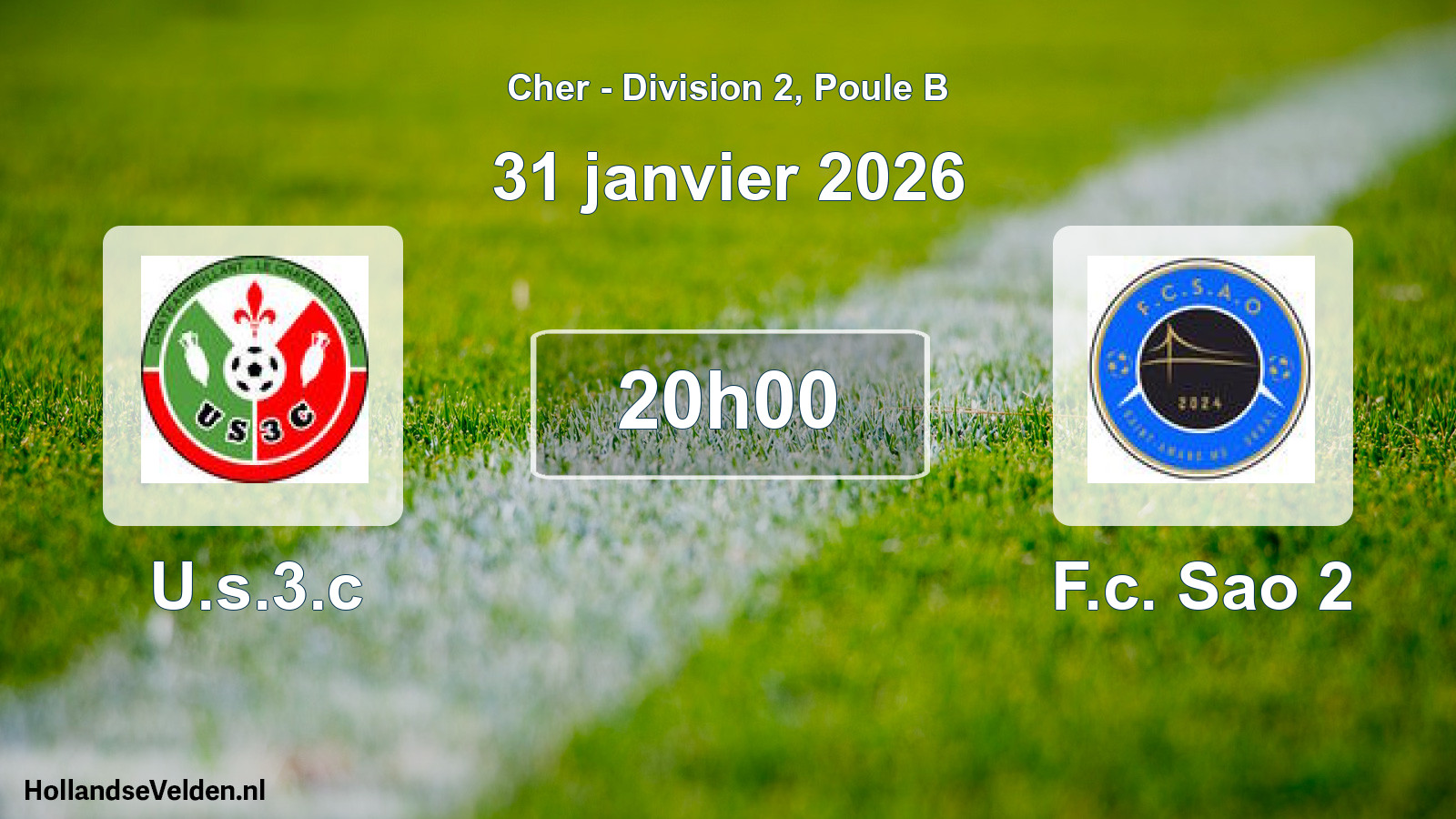 Scheduled Match: U.s.3.c - F.c. Sao 2 (31 January 2026)