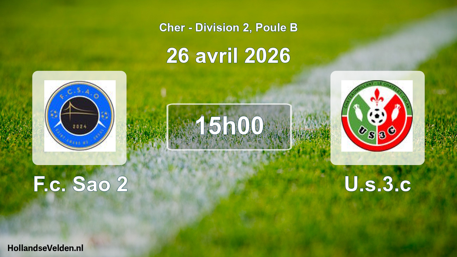 Scheduled Match: F.c. Sao 2 - U.s.3.c (26 April 2026)
