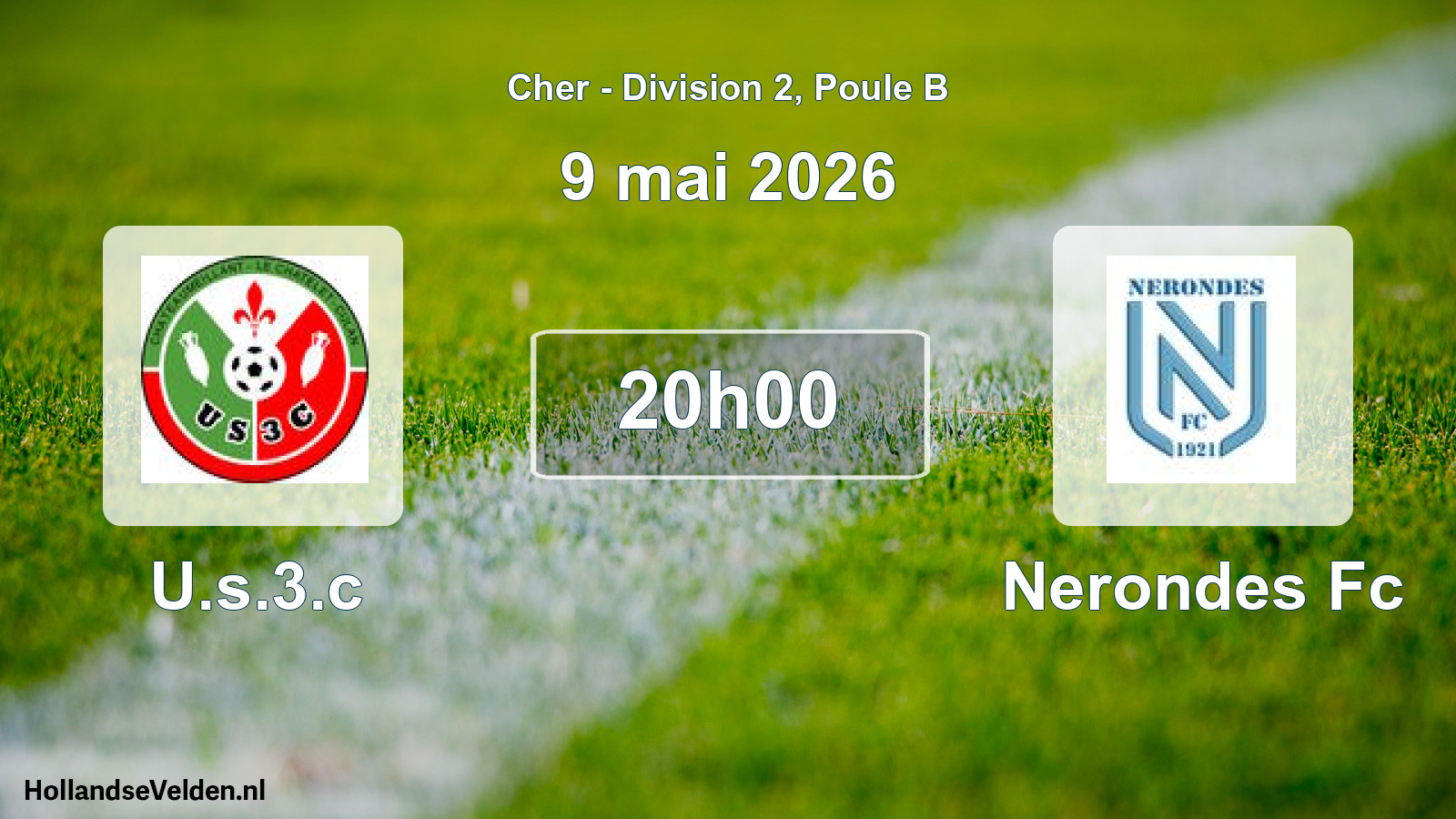 Geplande wedstrijd: U.s.3.c - Nerondes Fc (9 mai 2026)
