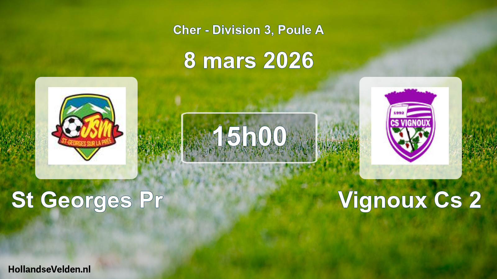Scheduled Match: St Georges Pr - Vignoux Cs 2 (8 March 2026)
