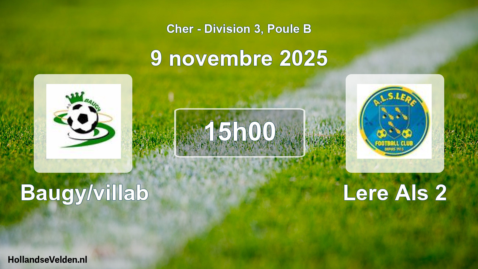 Scheduled Match: Baugy/villab - Lere Als 2 (9 November 2025)