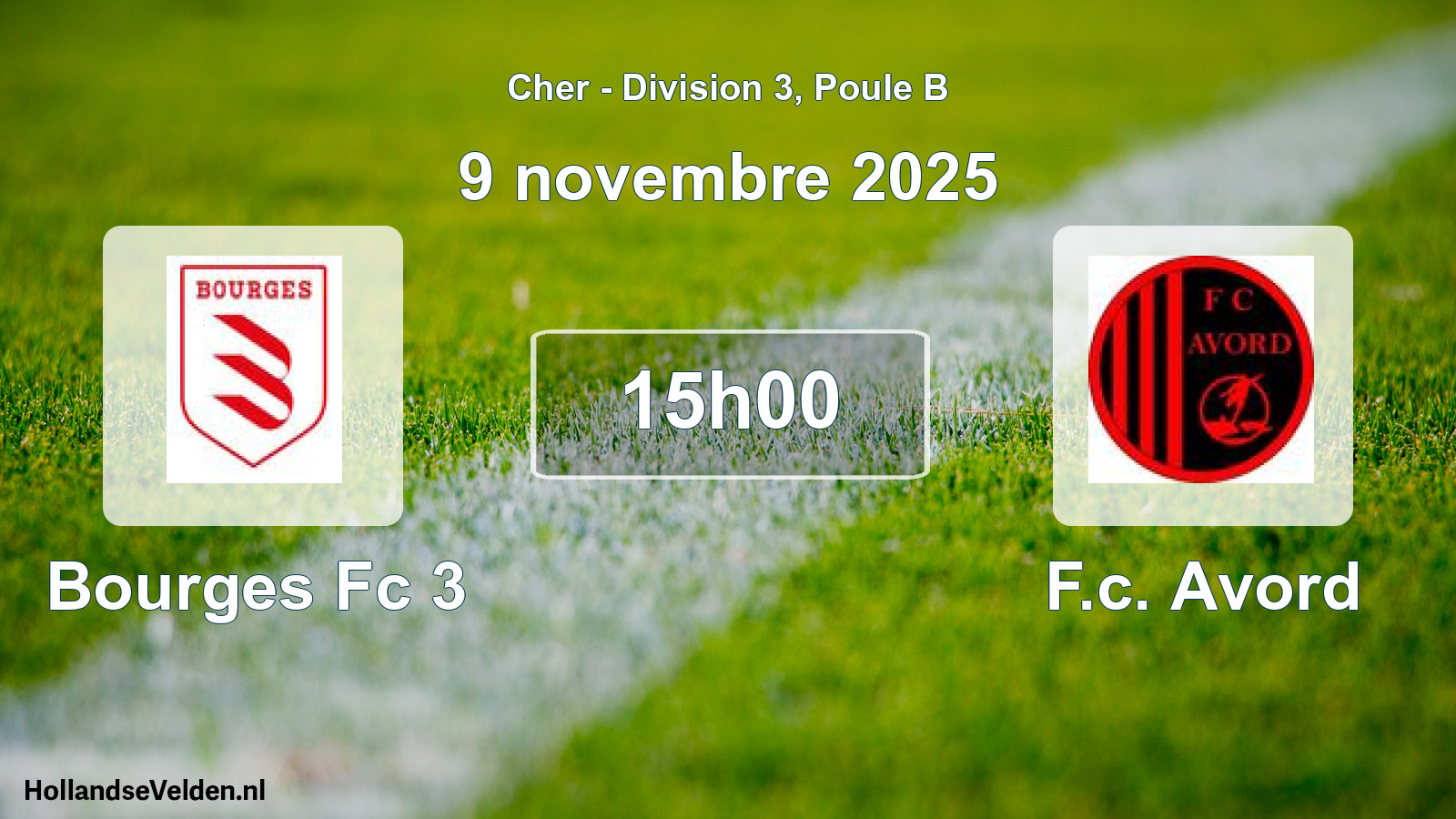 Scheduled Match: Bourges Fc 3 - F.c. Avord (9 November 2025)