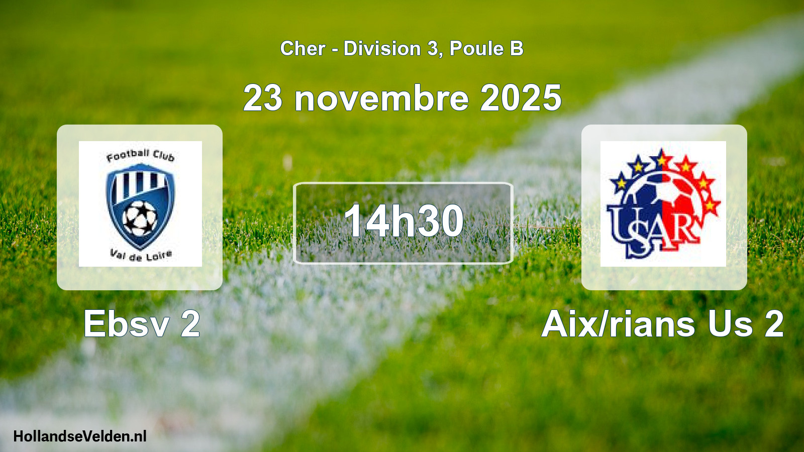 Geplande wedstrijd: Ebsv 2 - Aix/rians Us 2 (23 novembre 2025)