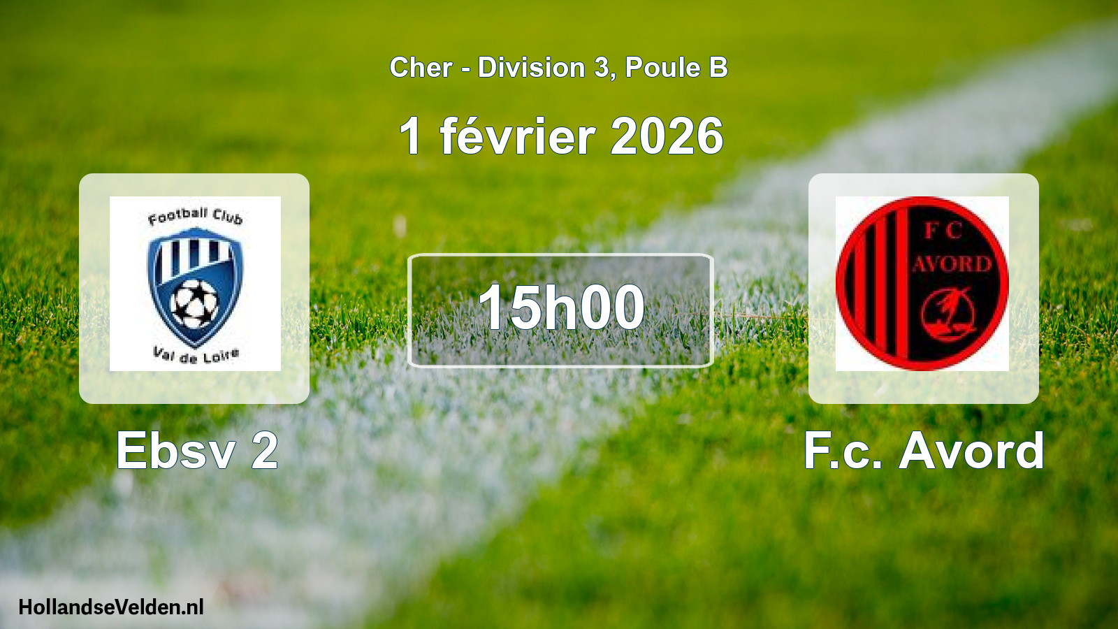 Scheduled Match: Ebsv 2 - F.c. Avord (1 February 2026)