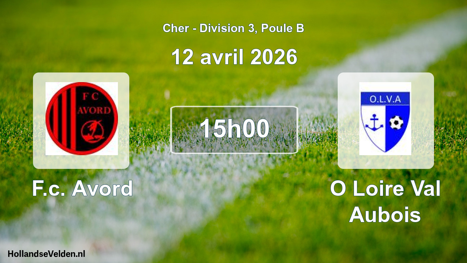 Scheduled Match: F.c. Avord - O Loire Val Aubois (12 April 2026)