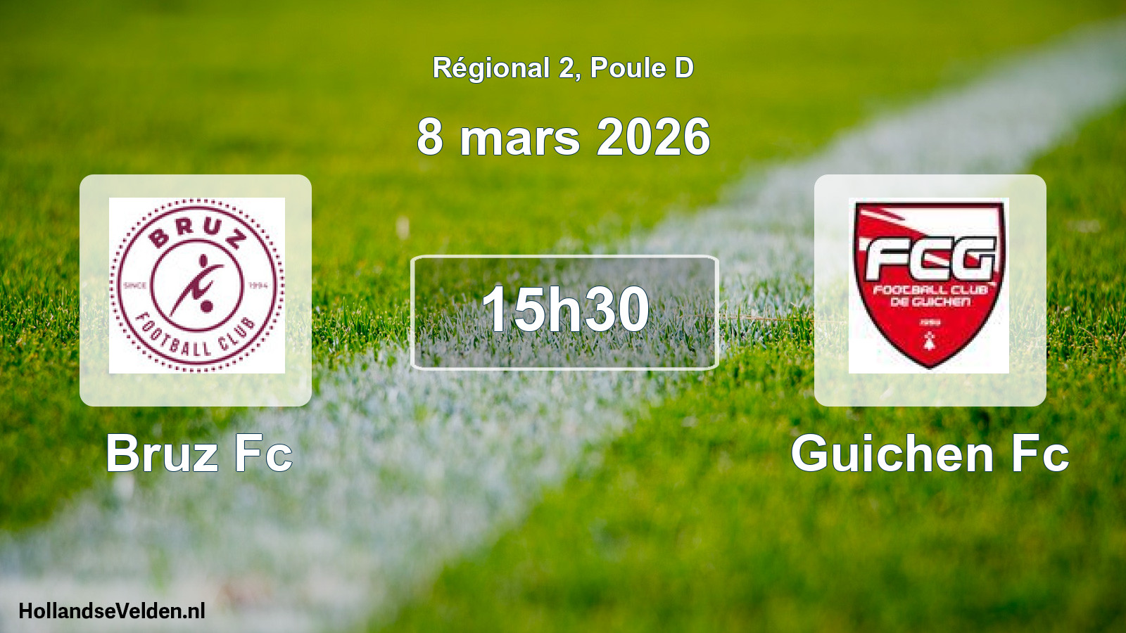 Geplande wedstrijd: Bruz Fc - Guichen Fc (8 mars 2026)