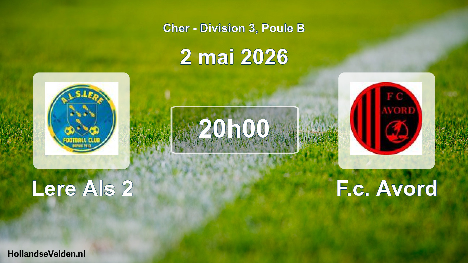 Geplande wedstrijd: Lere Als 2 - F.c. Avord (2 mai 2026)