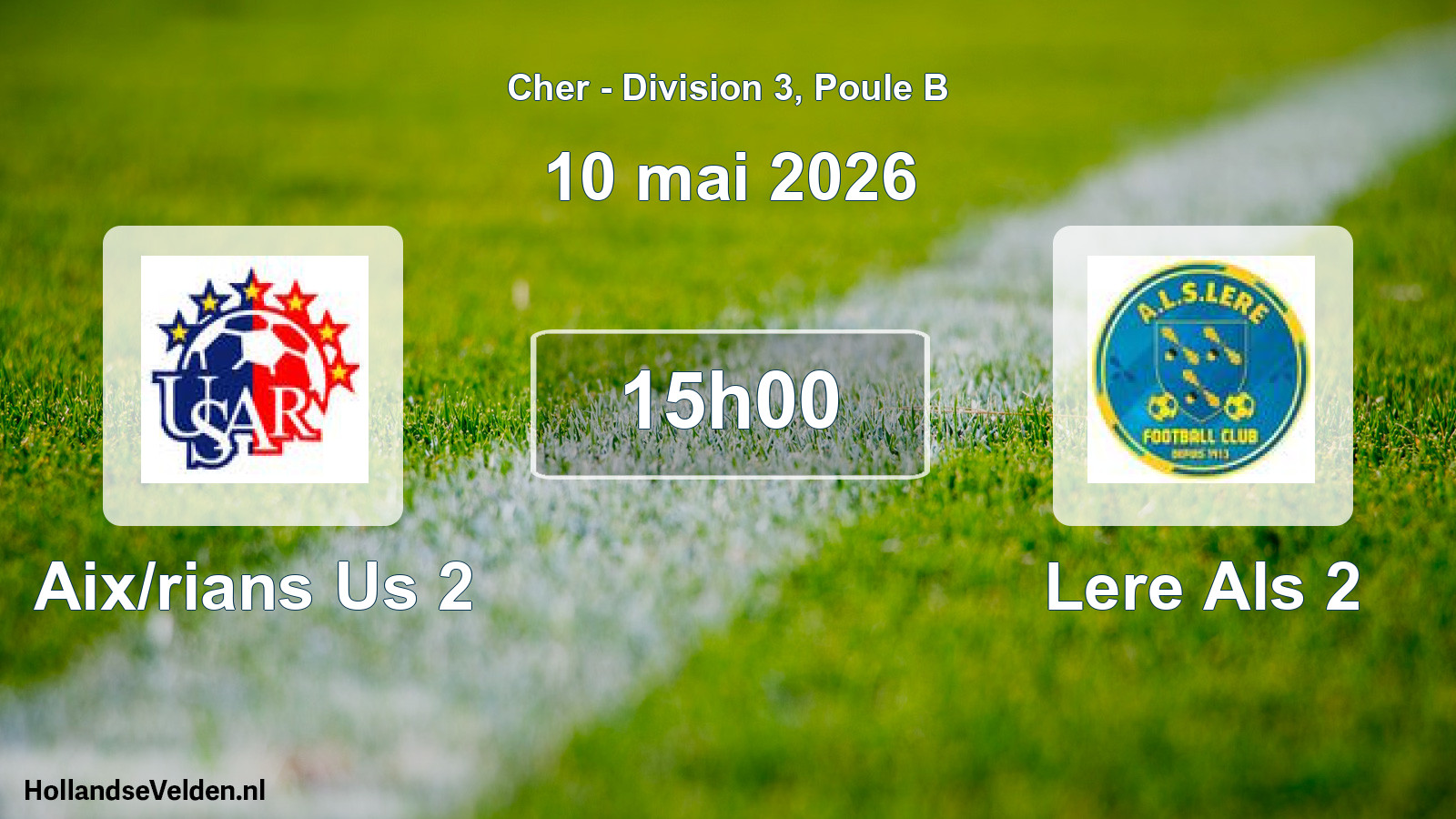 Geplande wedstrijd: Aix/rians Us 2 - Lere Als 2 (10 mai 2026)