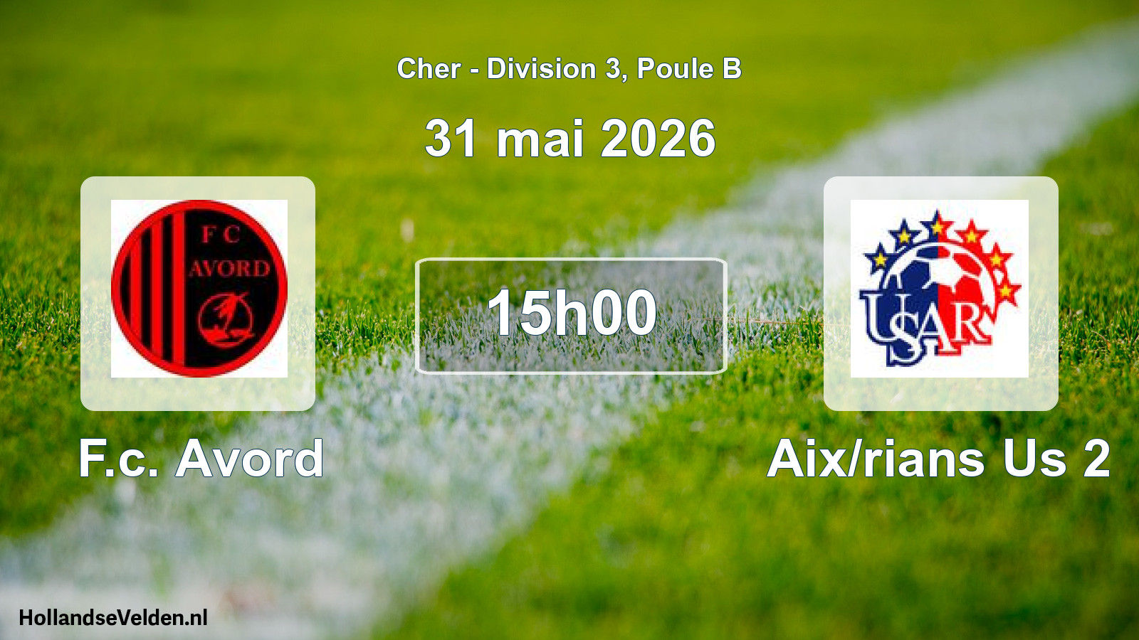 Scheduled Match: F.c. Avord - Aix/rians Us 2 (31 May 2026)