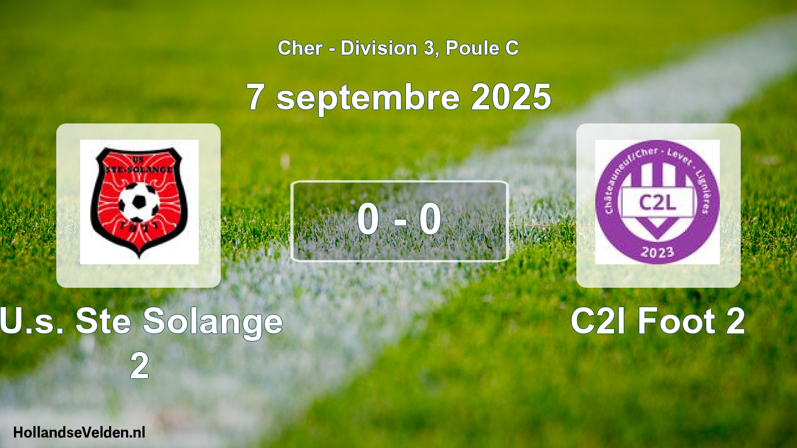 Gespeelde wedstrijd: U.s. Ste Solange 2 - C2l Foot 2 0 - 0 (7 septembre 2025)