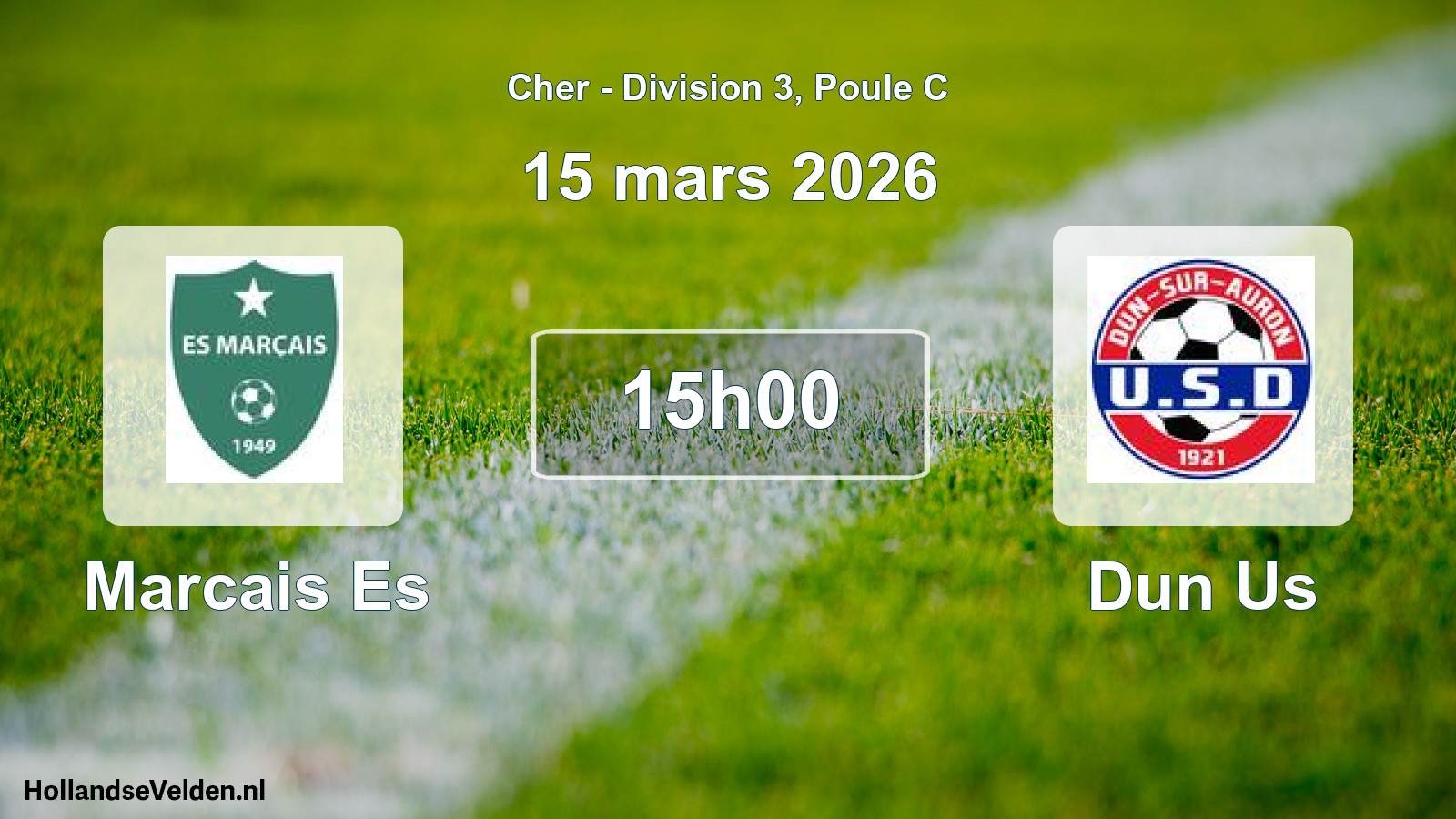 Scheduled Match: Marcais Es - Dun Us (15 March 2026)