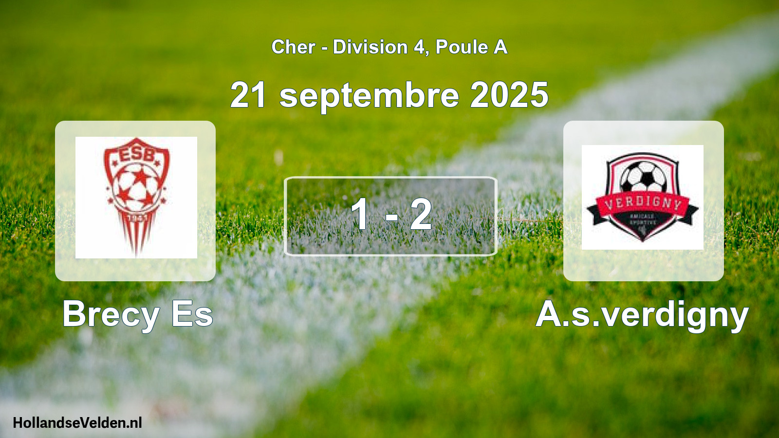 Total number of matches played: Brecy Es - A.s.verdigny 1 - 2 (21 September 2025)