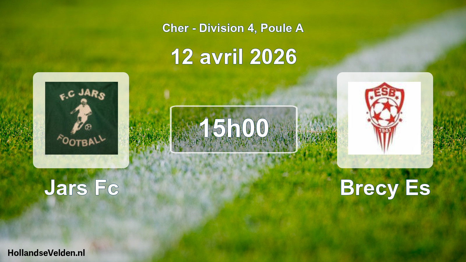 Scheduled Match: Jars Fc - Brecy Es (12 April 2026)