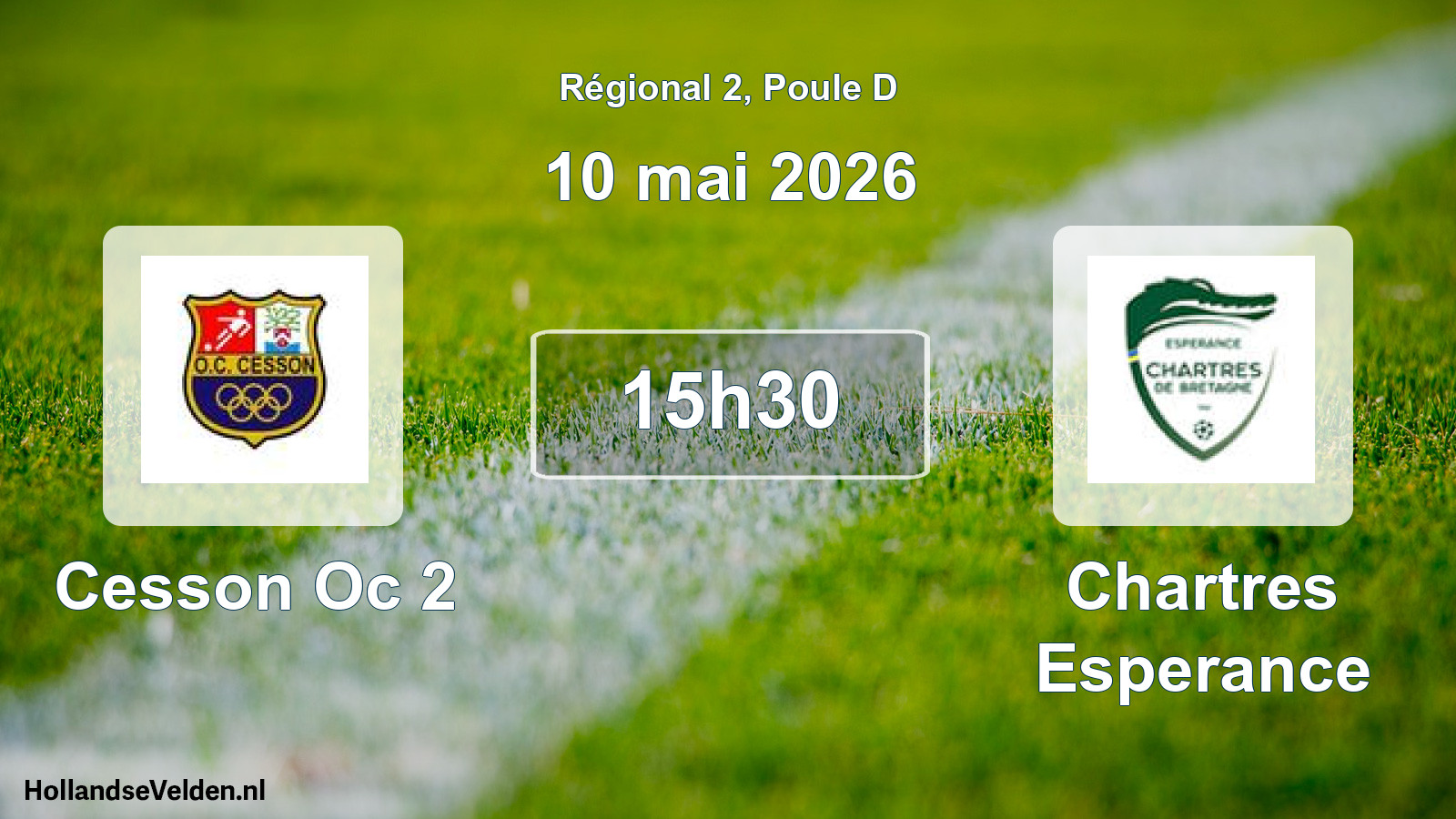 Geplande wedstrijd: Cesson Oc 2 - Chartres Esperance (10 mai 2026)