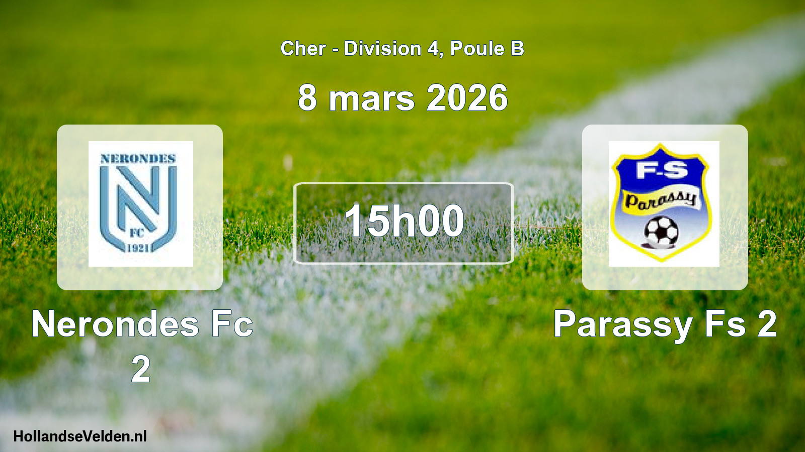 Scheduled Match: Nerondes Fc 2 - Parassy Fs 2 (8 March 2026)