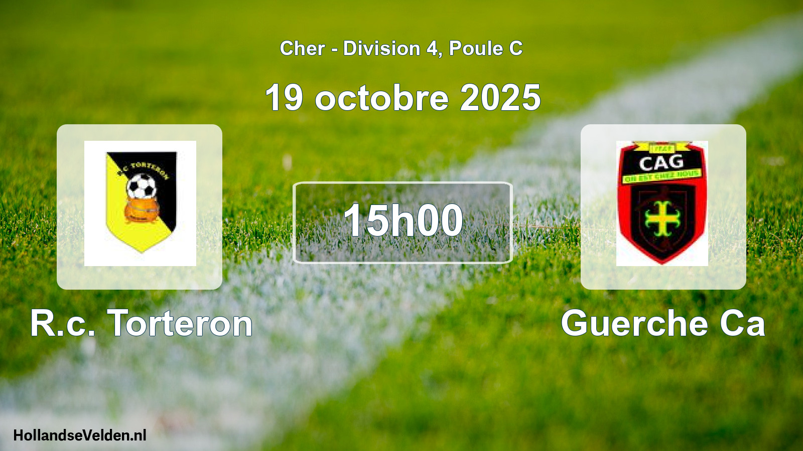 Geplande wedstrijd: R.c. Torteron - Guerche Ca (19 oktober 2025)