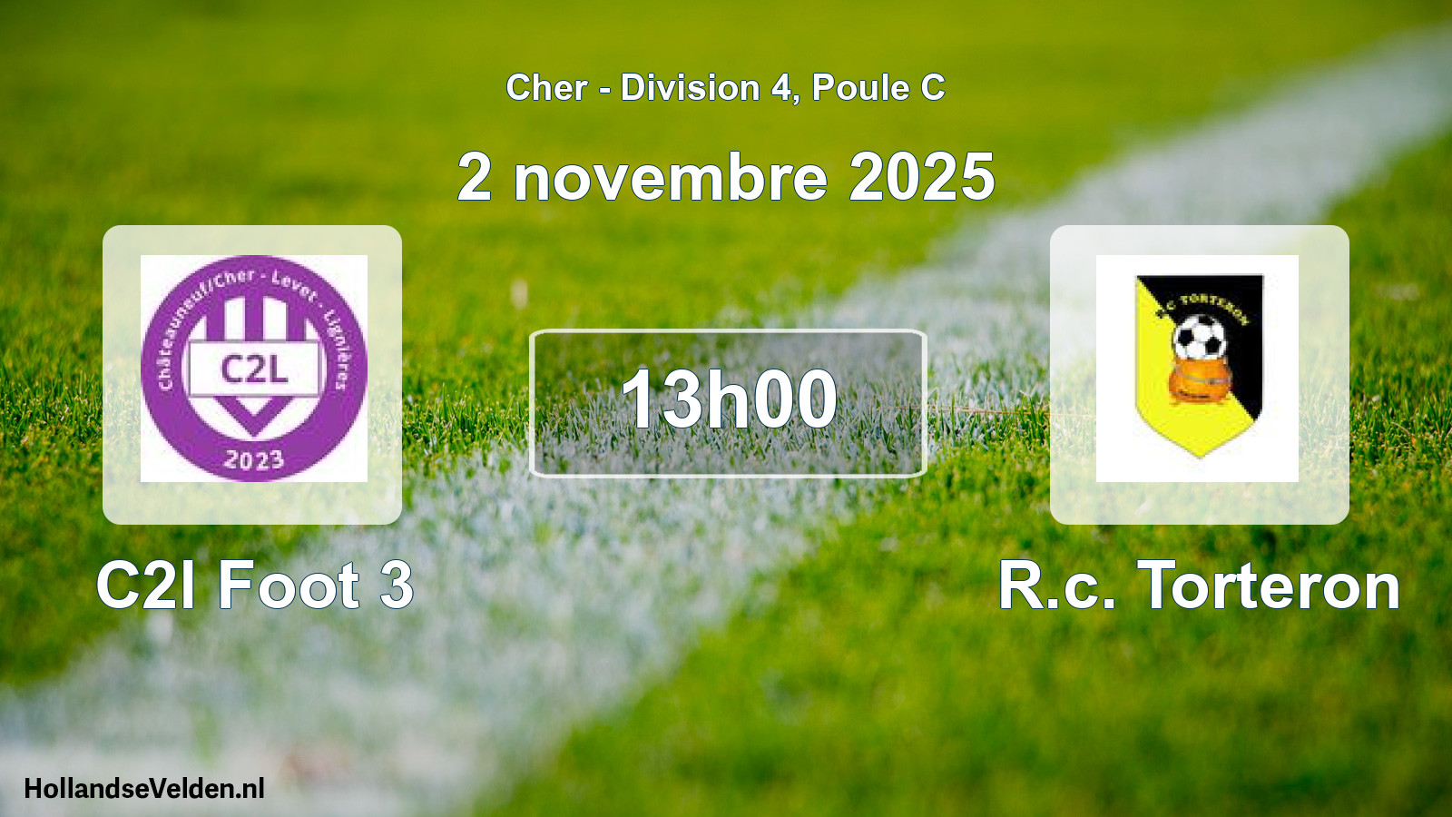 Geplande wedstrijd: C2l Foot 3 - R.c. Torteron (2 novembre 2025)