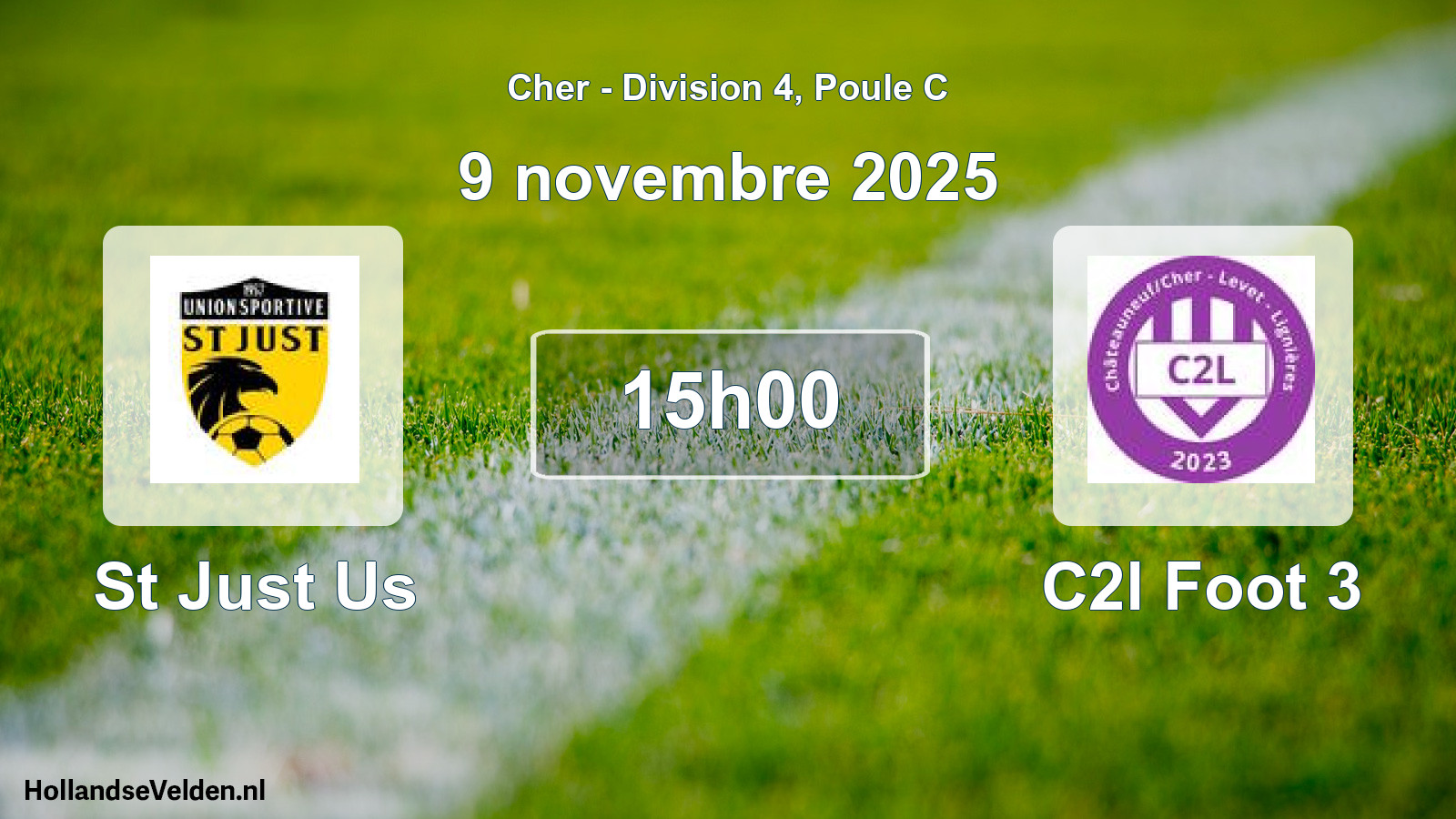 Geplande wedstrijd: St Just Us - C2l Foot 3 (9 novembre 2025)