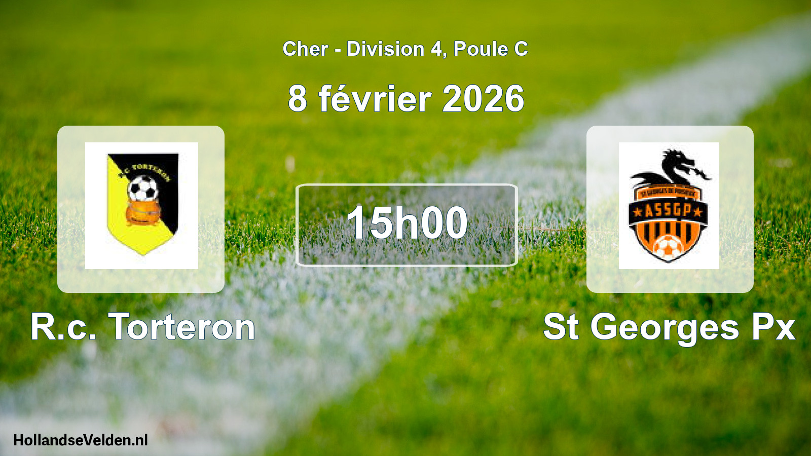 Scheduled Match: R.c. Torteron - St Georges Px (8 February 2026)