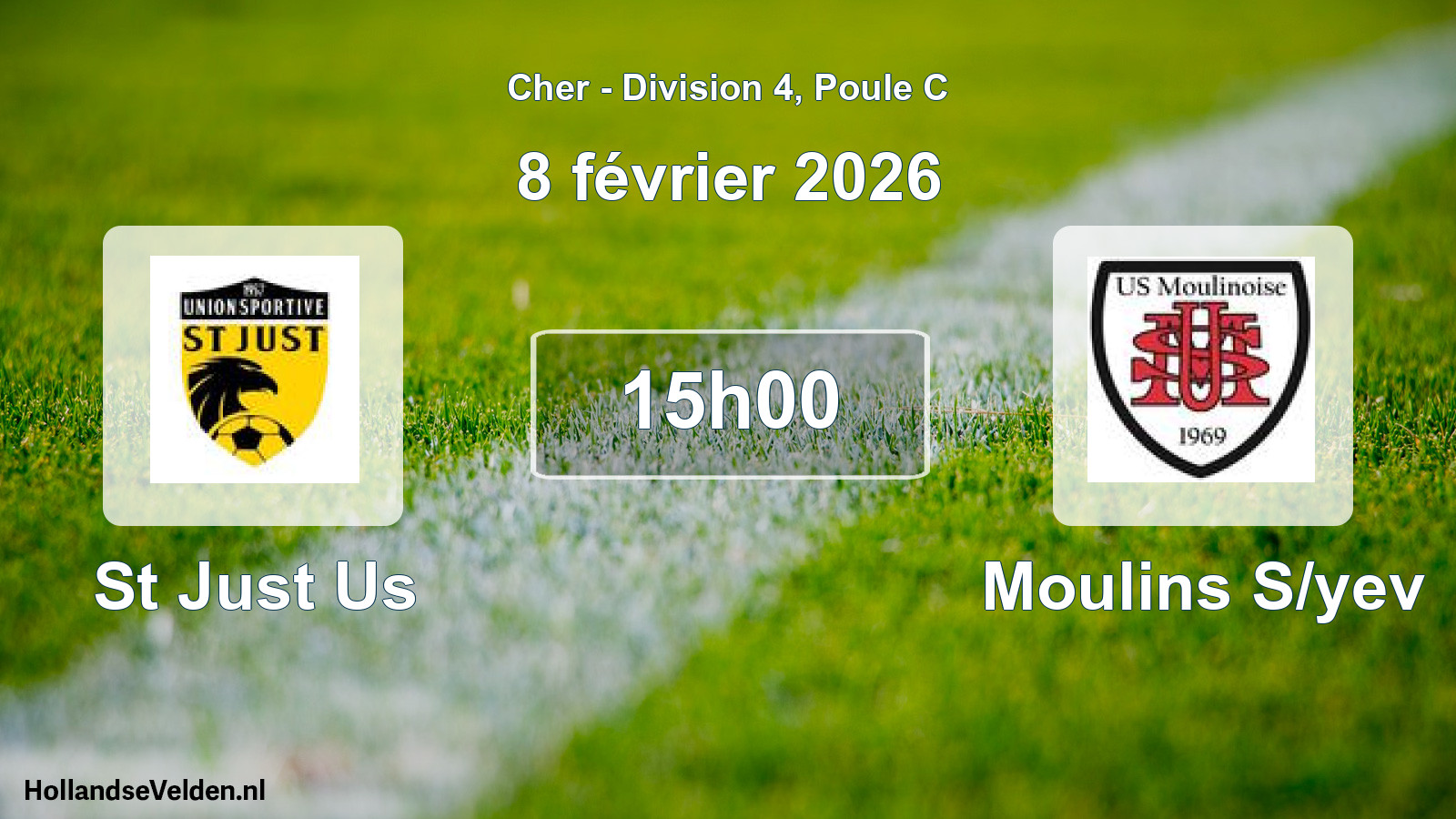 Geplande wedstrijd: St Just Us - Moulins S/yev (8 février 2026)