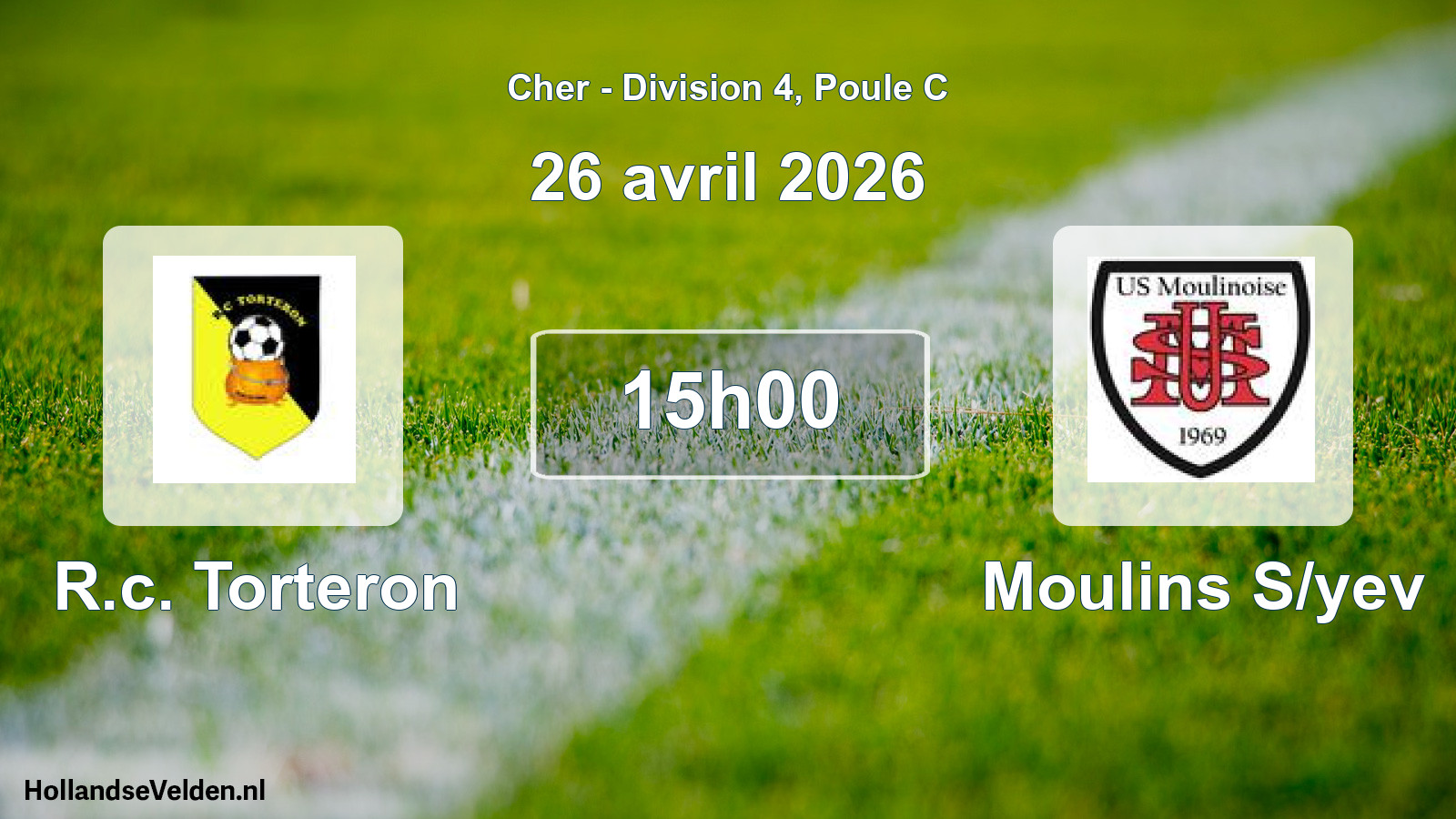 Scheduled Match: R.c. Torteron - Moulins S/yev (26 April 2026)