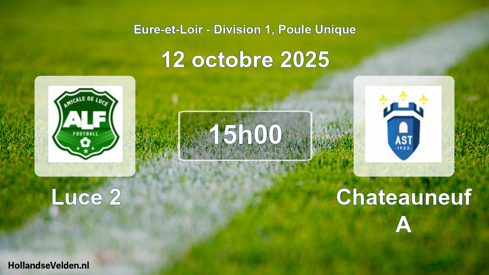 Geplande wedstrijd: Luce 2 - Chateauneuf A (12 octobre 2025)